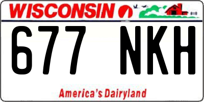 WI license plate 677NKH