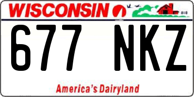 WI license plate 677NKZ