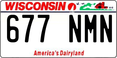 WI license plate 677NMN
