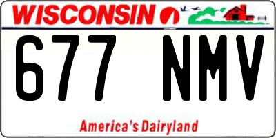 WI license plate 677NMV