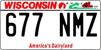 WI license plate 677NMZ