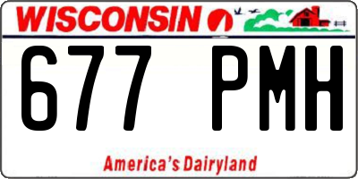 WI license plate 677PMH