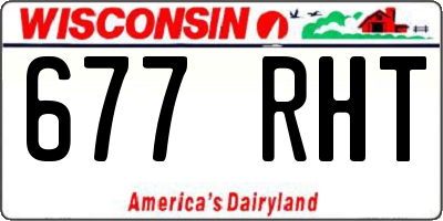 WI license plate 677RHT