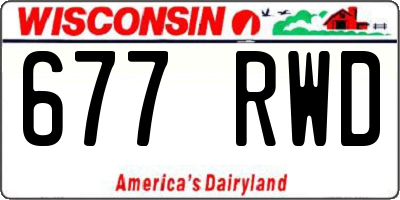 WI license plate 677RWD