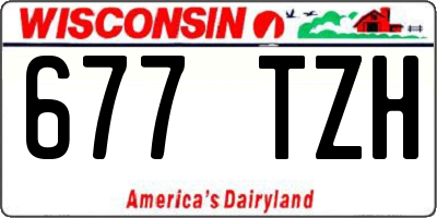 WI license plate 677TZH