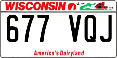 WI license plate 677VQJ