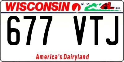 WI license plate 677VTJ