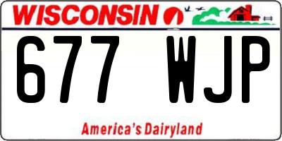 WI license plate 677WJP