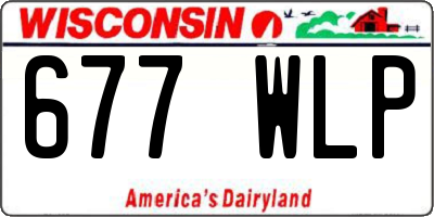 WI license plate 677WLP