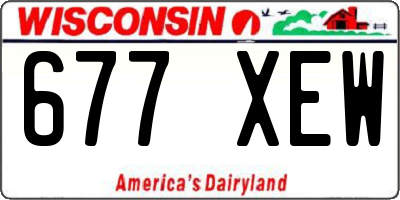 WI license plate 677XEW