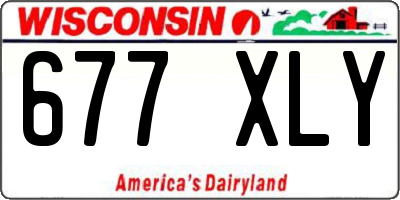 WI license plate 677XLY