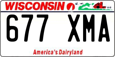 WI license plate 677XMA