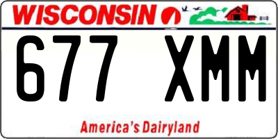 WI license plate 677XMM