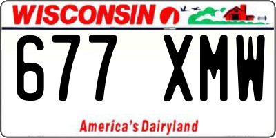 WI license plate 677XMW