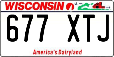 WI license plate 677XTJ