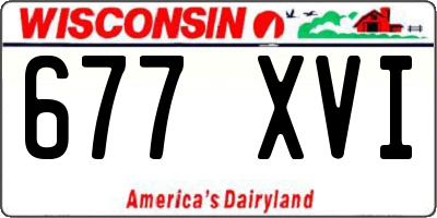 WI license plate 677XVI