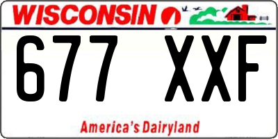 WI license plate 677XXF