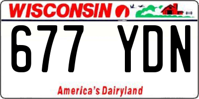 WI license plate 677YDN