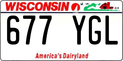 WI license plate 677YGL
