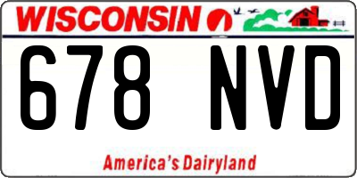 WI license plate 678NVD