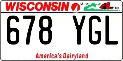 WI license plate 678YGL