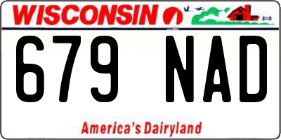 WI license plate 679NAD