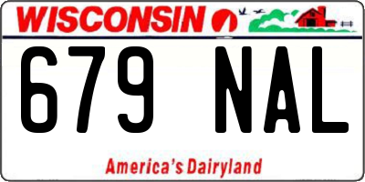 WI license plate 679NAL