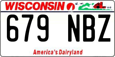 WI license plate 679NBZ