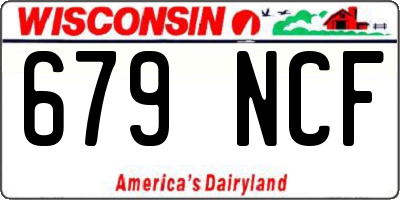WI license plate 679NCF
