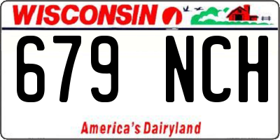 WI license plate 679NCH