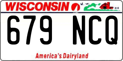 WI license plate 679NCQ