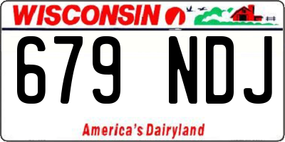 WI license plate 679NDJ