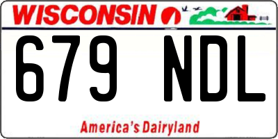 WI license plate 679NDL