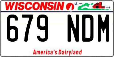 WI license plate 679NDM