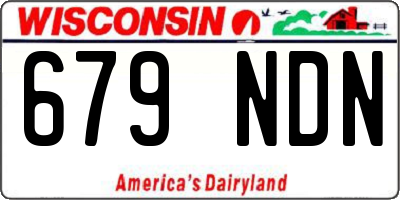 WI license plate 679NDN