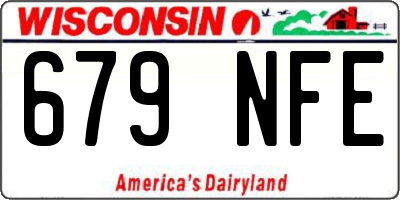 WI license plate 679NFE