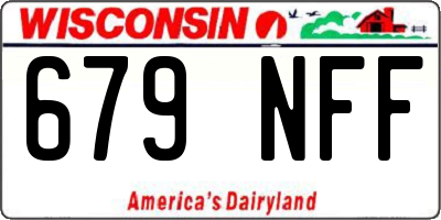 WI license plate 679NFF