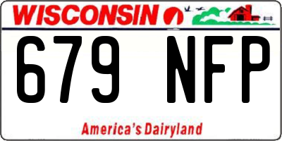 WI license plate 679NFP