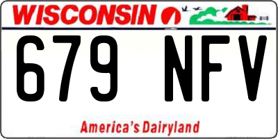 WI license plate 679NFV