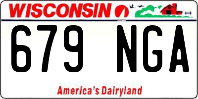 WI license plate 679NGA