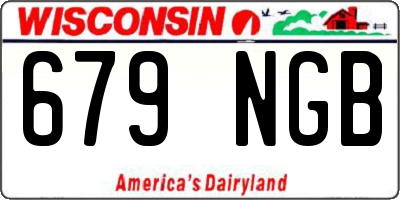 WI license plate 679NGB