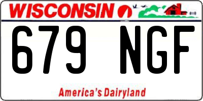 WI license plate 679NGF