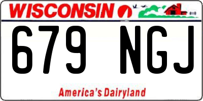 WI license plate 679NGJ
