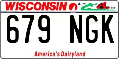 WI license plate 679NGK