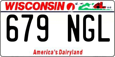 WI license plate 679NGL