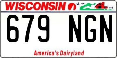 WI license plate 679NGN