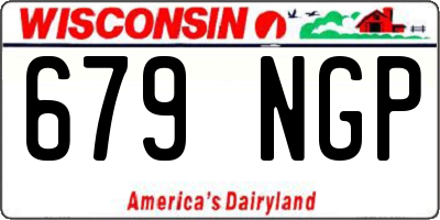 WI license plate 679NGP