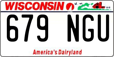 WI license plate 679NGU