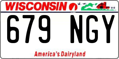WI license plate 679NGY