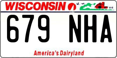 WI license plate 679NHA